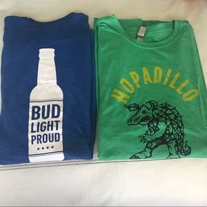 2 for less than 1 beer branded tshirts